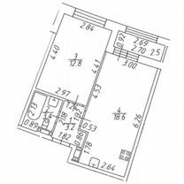 1-к. квартира, 40,7 м², 10/16 эт.