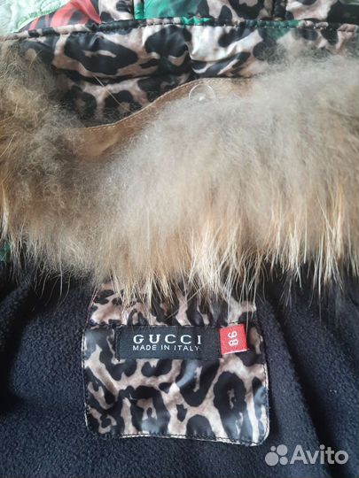 Куртка зимняя на девочку gucci