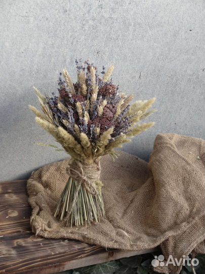 Букет невесты свадебный сухоцветы