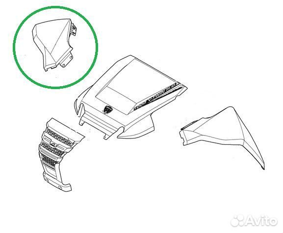 Крыло переднее правое Arctic Cat Wildcat