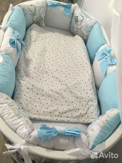 Комплект в детскую кроватку (бортики, одеяло детск