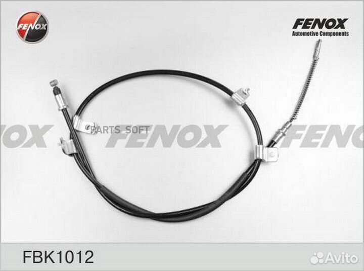 Fenox FBK1012 трос ручного тормоза задний правый\ Daewoo Lanos T100 1.4/1.5/1.6 16V 97-02