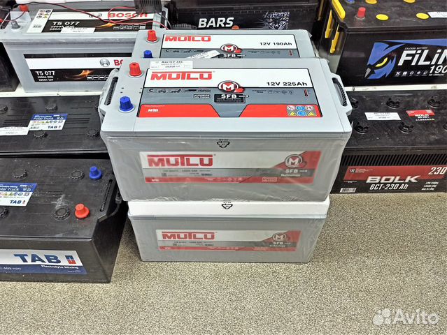 Акб 225Ач Mutlu SFB евро полярность. Турция