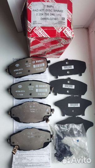 Колодки на Toyota Cоrolla