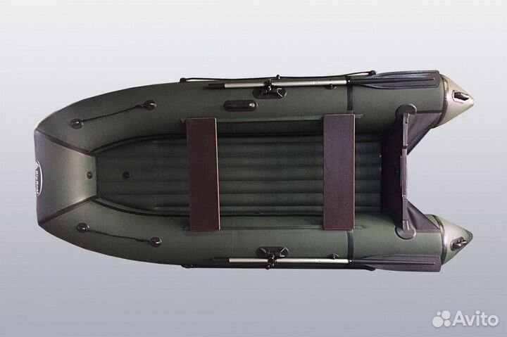 Лодка пвх Big Boat нднд Regat 340 серая