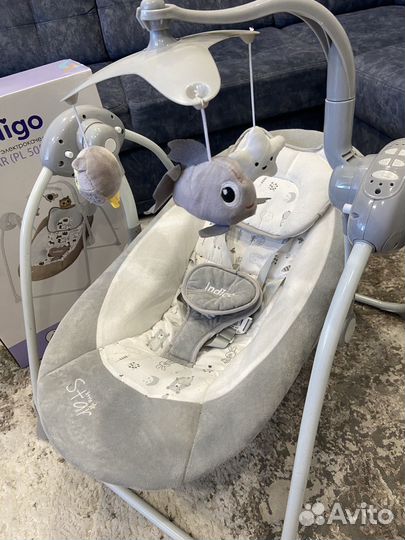 Детские электронные качели indigo star