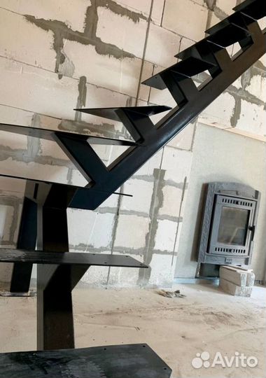 Лестница в стиле лофт