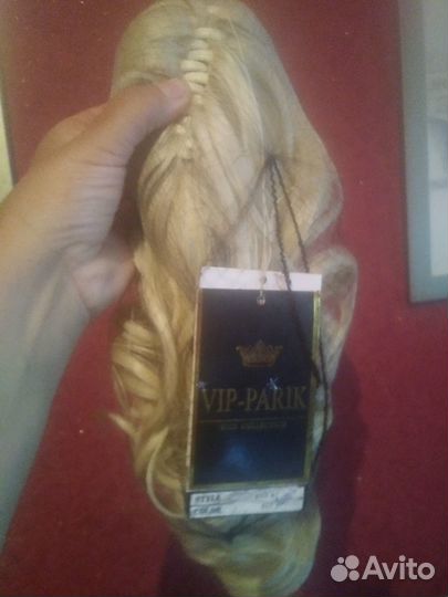 Хвост-шиньон на заколке краб новый