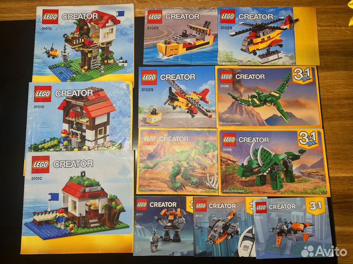 Lego Creator 3 в 1. 31010,31029,31058,31111