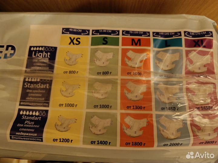 Памперсы для взрослых senso med