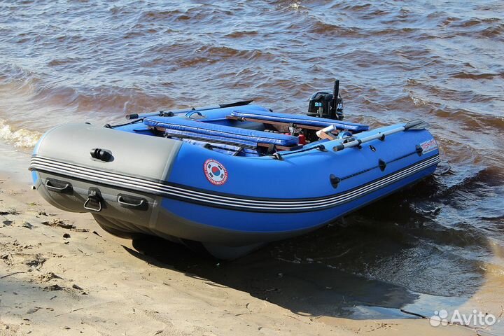 Лодка mishimo sport 400, серо-синий