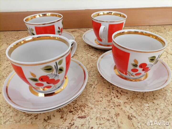 Остатки чайных сервизов СССР, столовый сервиз ГДР