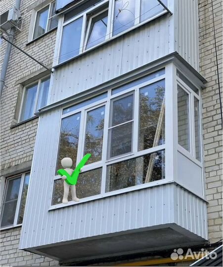 Балконы остекление, сварка и отделка