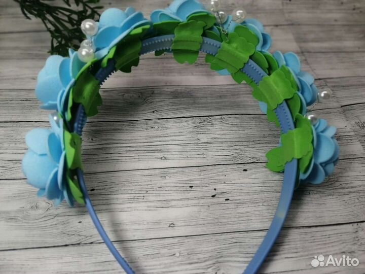 Ободок с цветами