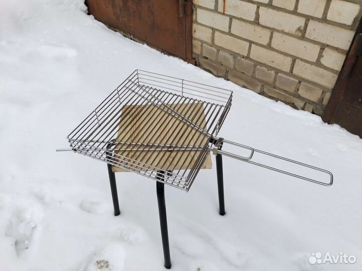 Решетка гриль из нержавейки 400х300мм