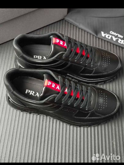 Кожаные кроссовки Prada Linea Rossa 38-45