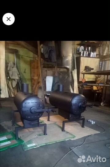 Печка буржуйка из газового баллона