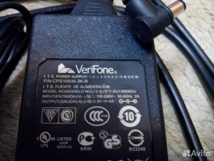 Блок питания 9V, 4А