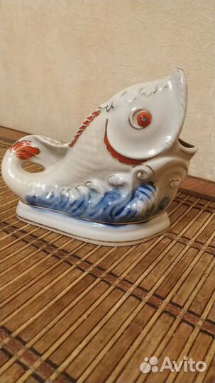 Вазочка-рыба СССР винтаж для конфет, мелочей
