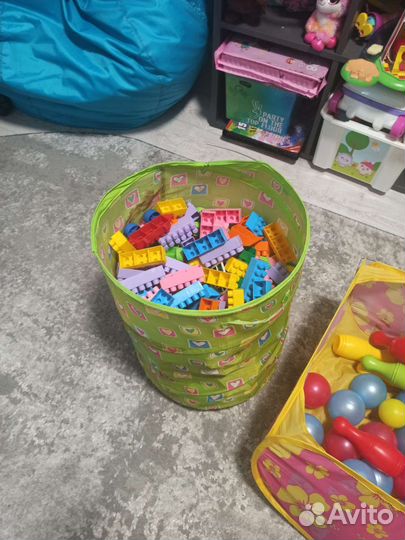 Конструктор bauer (350 деталей), колобок и шарики