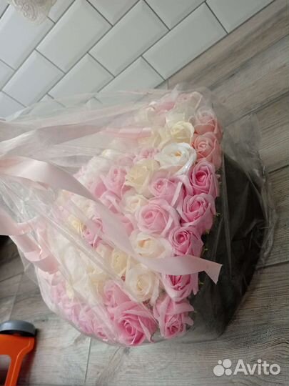 Розы из мыла