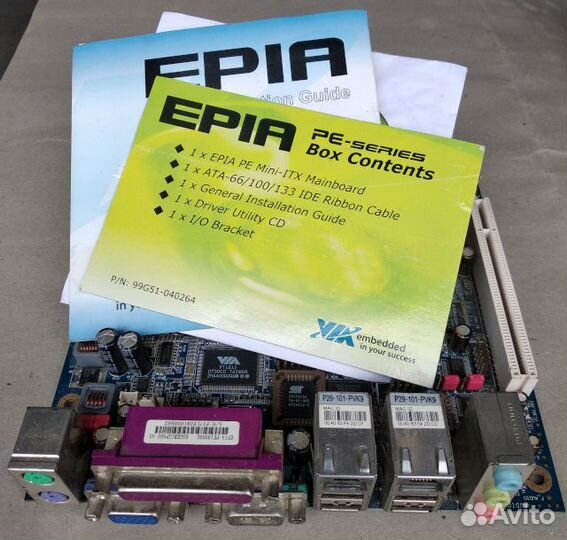 Материнская плата с процессором mini-ITX epia PE10