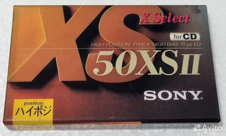 Sony xsii 50 Аудиокассета Японский рынок