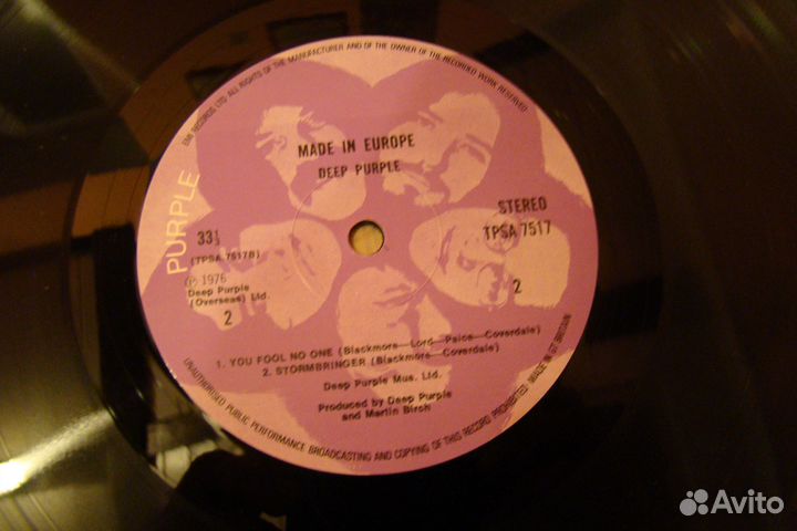 LP deep purple Made in Europe, 76, UK, tpsa 7517