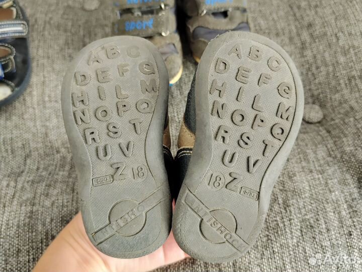 Обувь на липучке на первый шаг пакетом