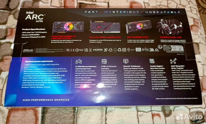 ASRock Intel Arc A770 Phantom Gaming D OC 16 гб