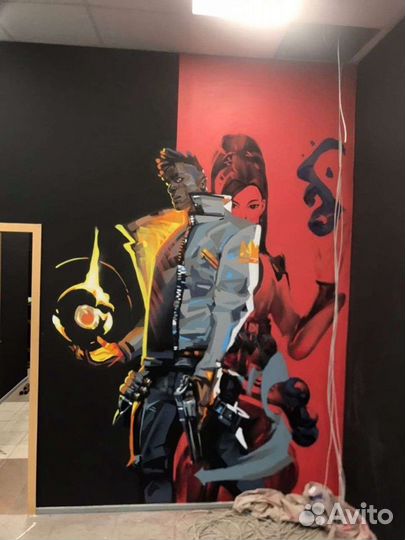 Граффити оформления.Художественная роспись стен