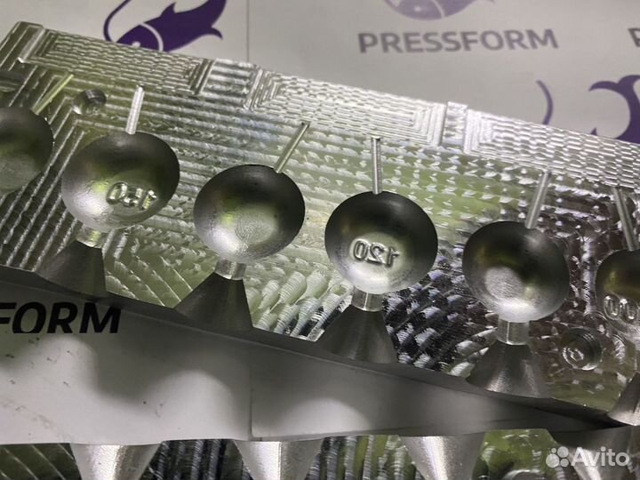 Форма чпу для литья грузил «Яйца»