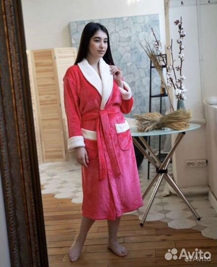 Халат махровый женский