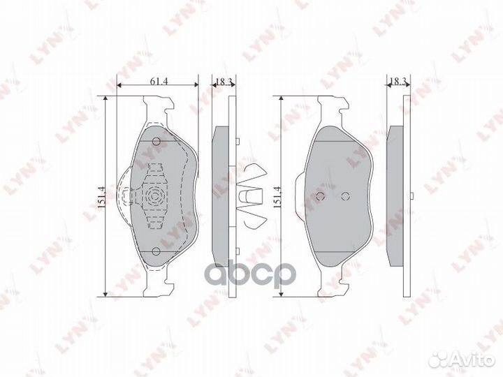 Колодки тормозные дисковые перед BD5108