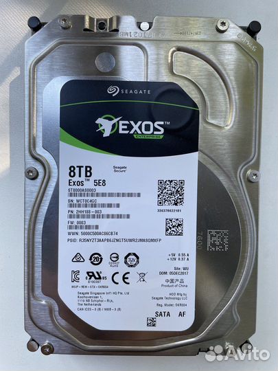 Жесткий диск Exos Seagate 8tb
