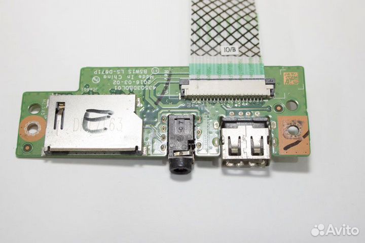 Плата USB/Audio/Card reader NBX0001WX00 435O3dbol0