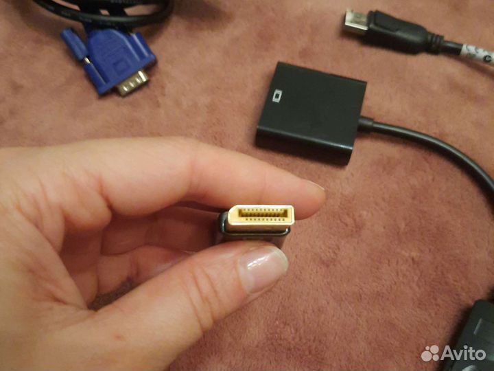 Переходник displayport на VGA, VGA на VGA