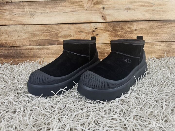 Угги UGG Men Ultra Mini Hybrid Black оригинал