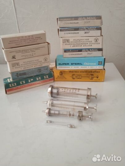 Шприц стеклянный многоразовый