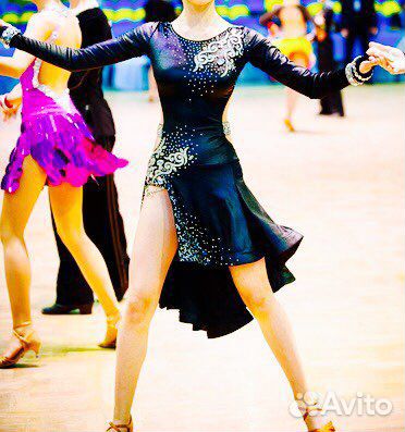 Латинское платье для спортивных бальных танцев