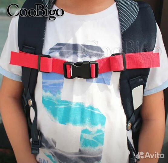 Ремень нагрудный для рюкзака чëрный