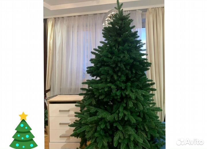 Искусственная елка, близко к оргиналу 210 см