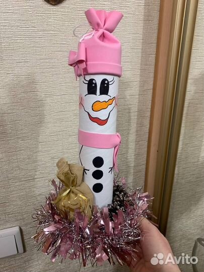 Поделки новогодние. Снеговик