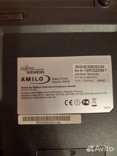 Fujitsu siemens amilo A7645