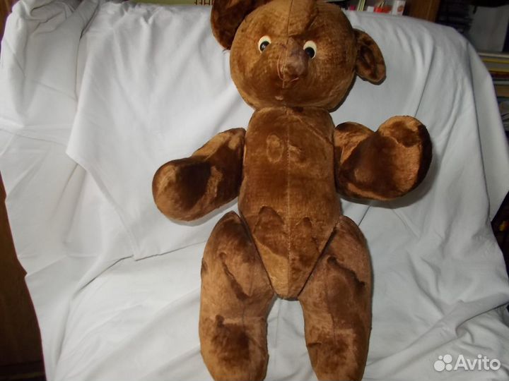 Старинный плюшевый медведь СССР