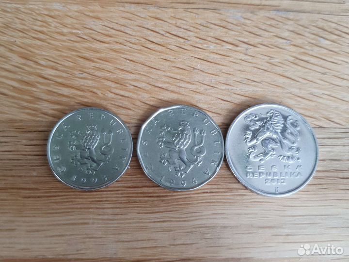 Монеты Чехия, кроны, набор
