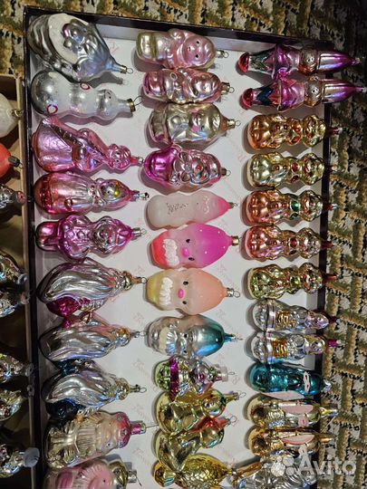 Елочные игрушки СССР люди подвес