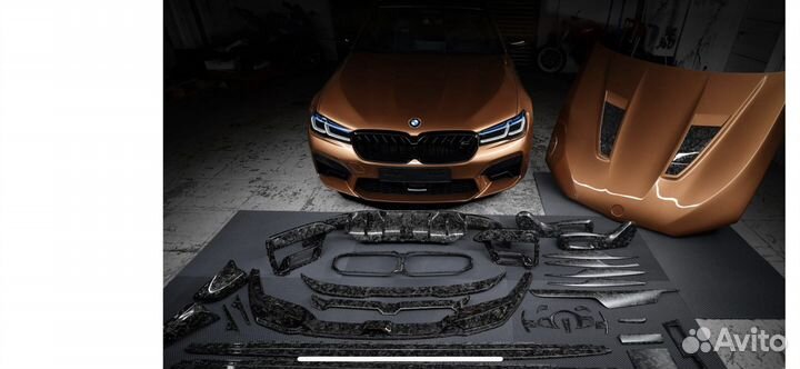 Элероны карбон на BMW M5 M8