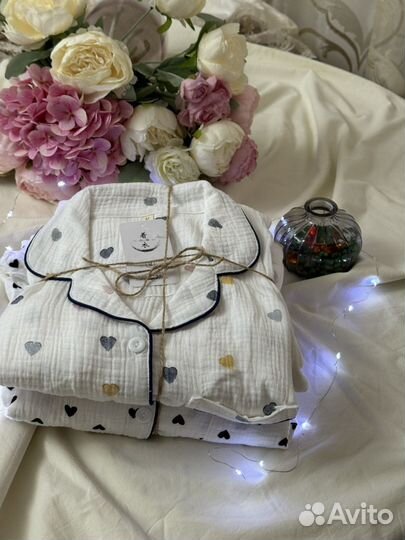 Муслиновые пижамы женские