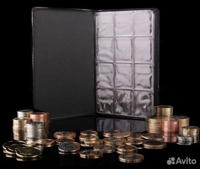 Монетник, кляссер для монет, альбом на 72 ячейки